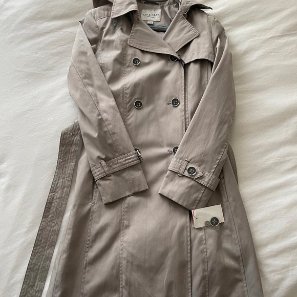 Cole Haan Hooded Trench Coat - Picture 4 of 4